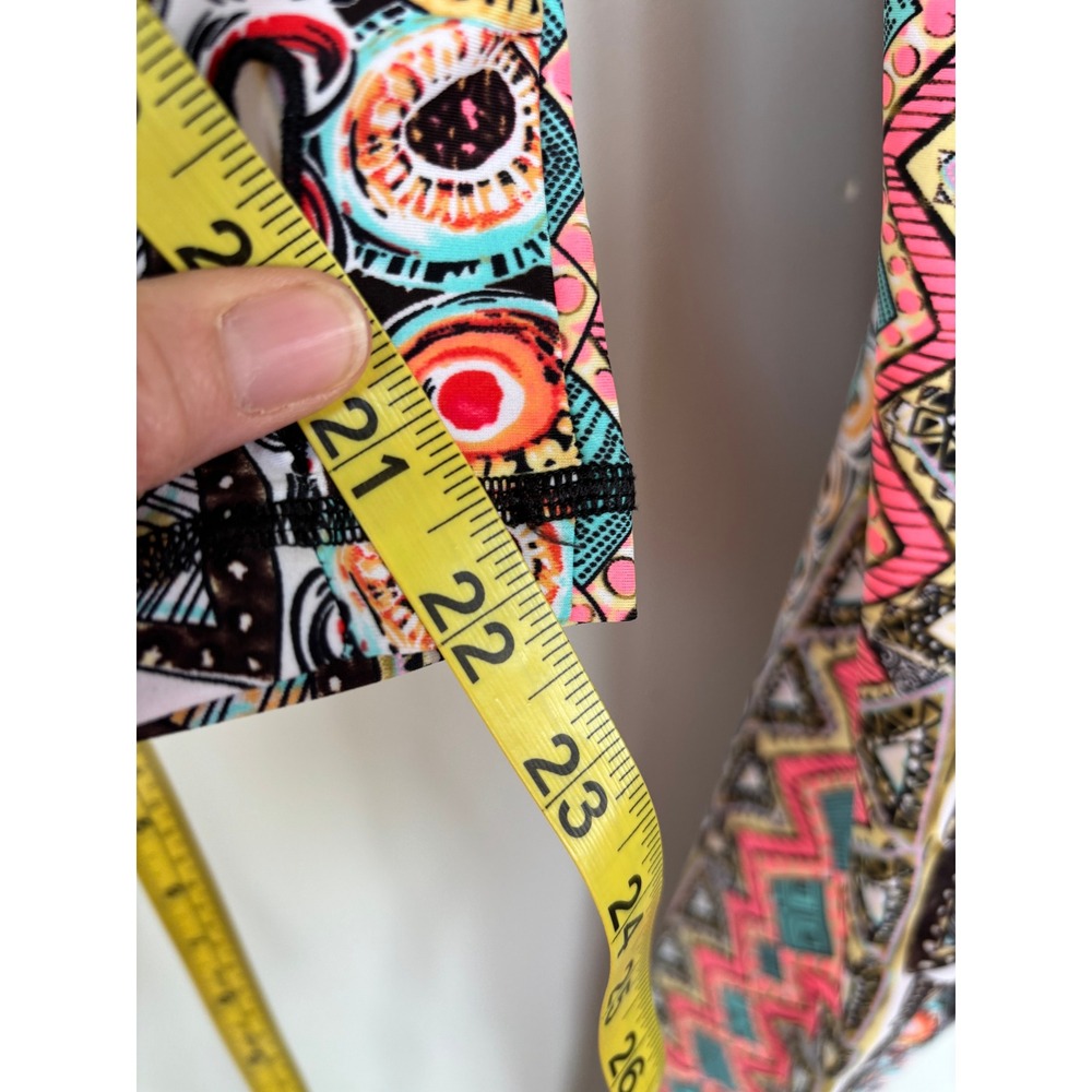 Slip Ins DiveSkin SurfSkin Long Sleeve Geometric Tribal Print Size S - Picture 7 of 11